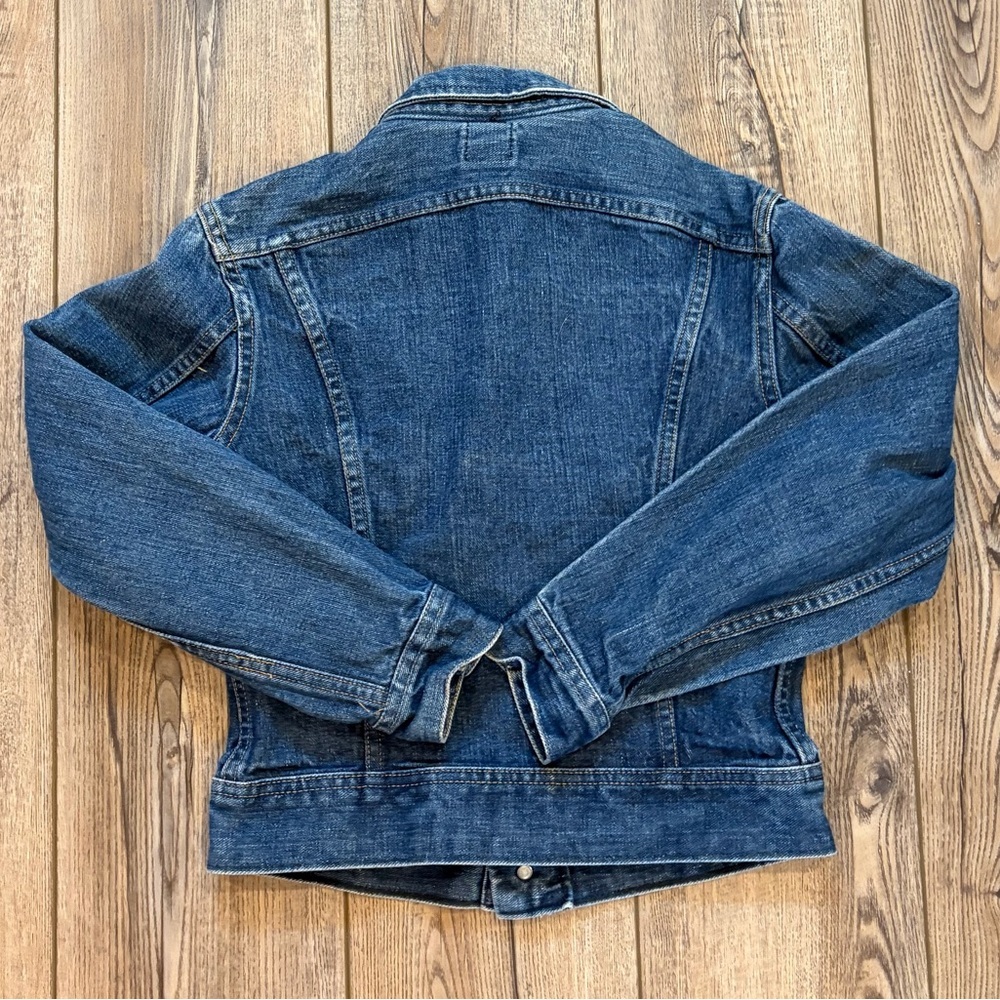 Vintage Lee USA Denim Jacket Classic Trucker Faded Blue youth 14 - Picture 3 of 11
